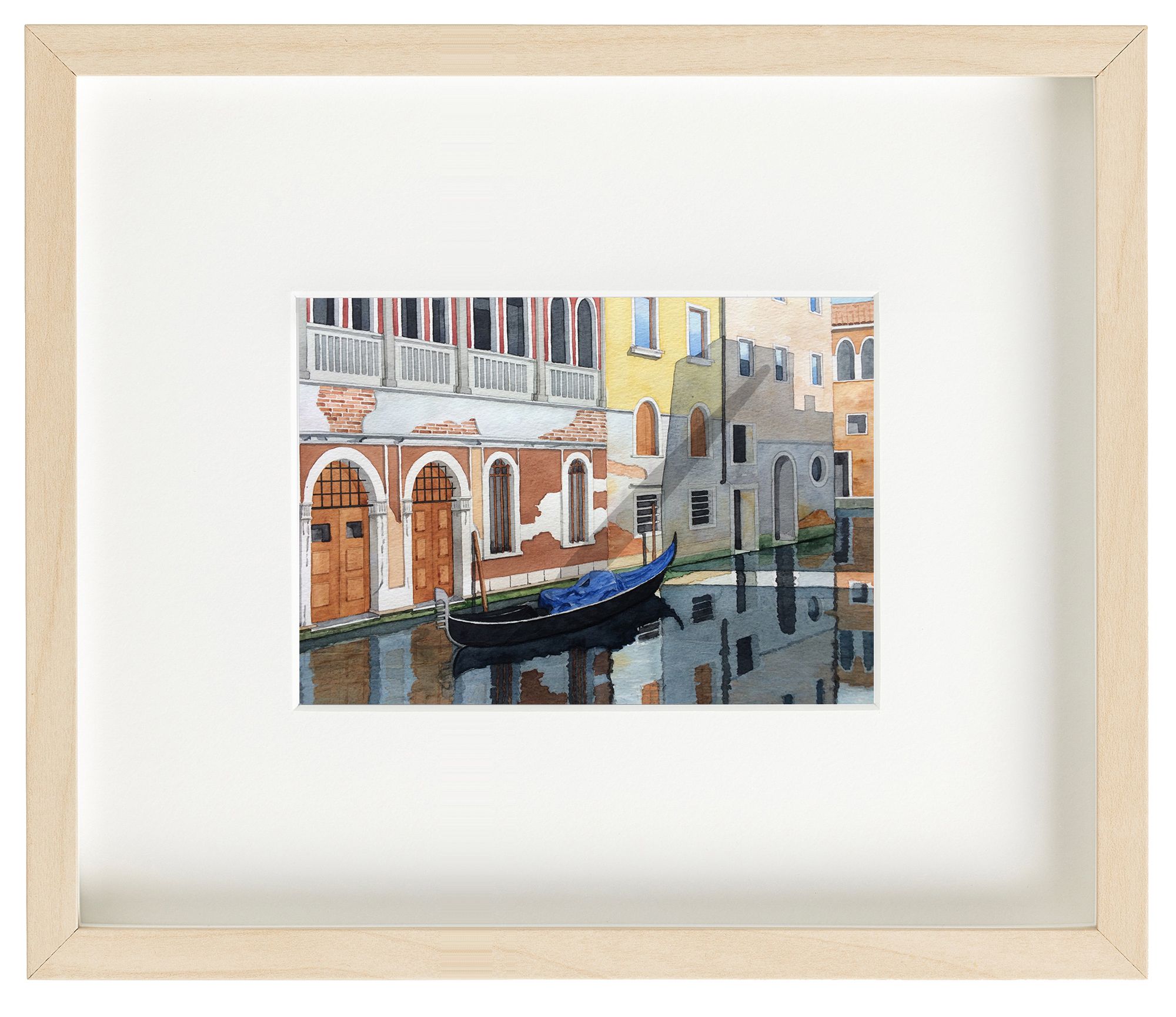 pintura en acuarela de Venecia